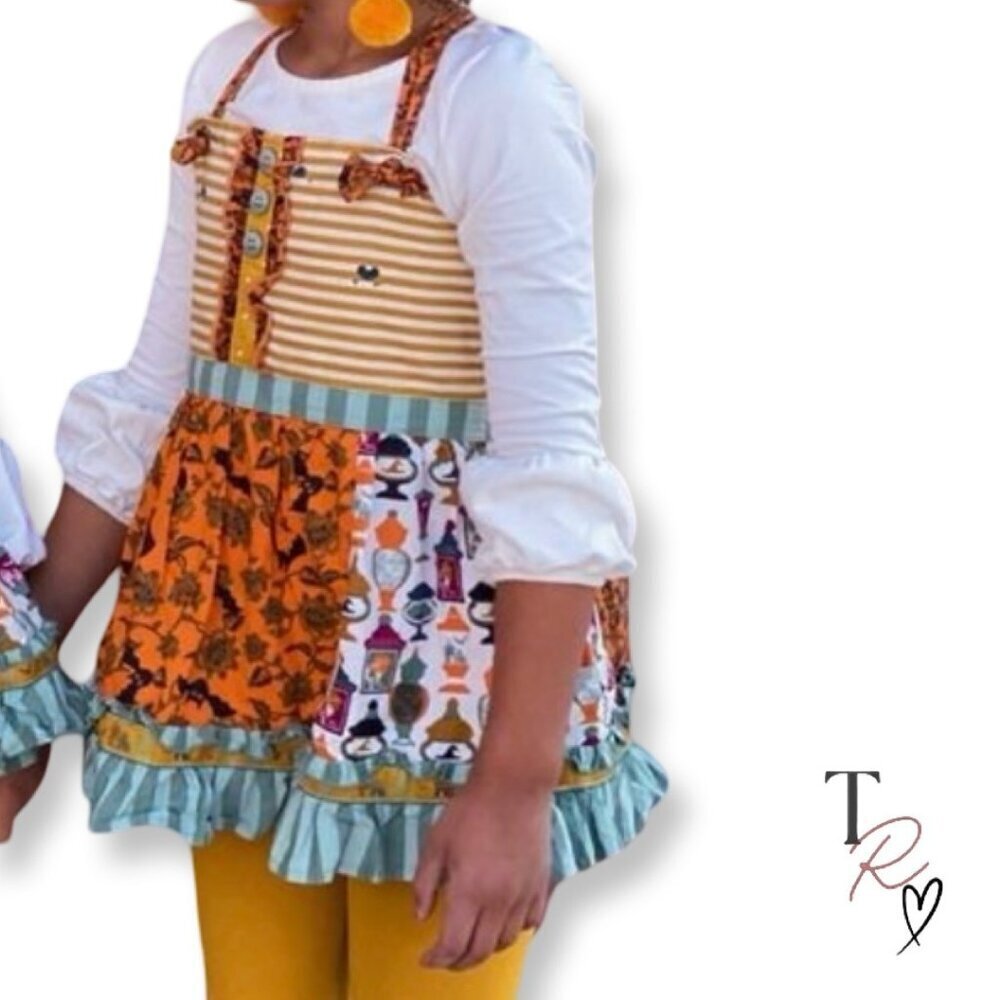 Matilda Jane NWT "Trick or Treat" Halloween Fall Tunic Top Girls Size 4 Size 4T